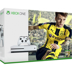 Xbox One S 500GB White + FIFA 17 + 1M EA Access  (nowa)