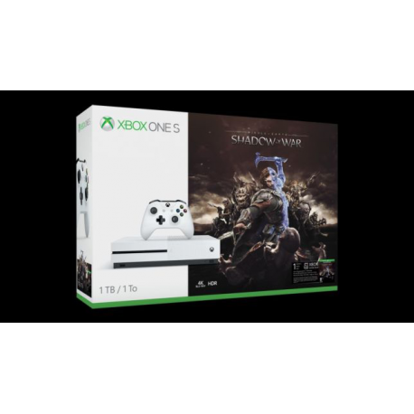 Xbox One S 1 TB + Cienie Wojny (nowa) (XONE)