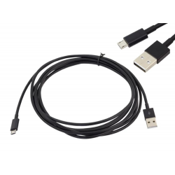 Kabel Micro USB 1,8m czarny (nowa)