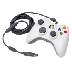 Pad Xbox 360 White przewodowy (używana) (X360)