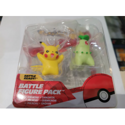 Pokemon Battle Figurki Bitewne pikachu/chikorita (nowa)