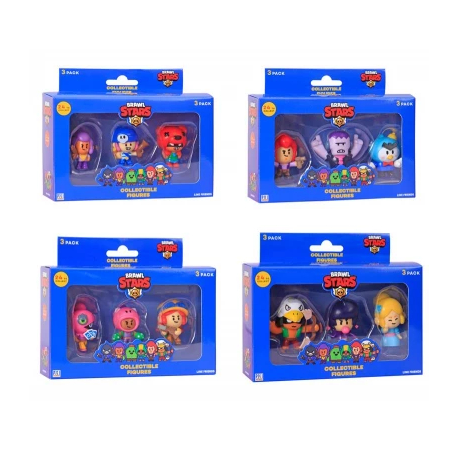 Brawl Stars 3 PACK Collectible Figures 24 (nowa)