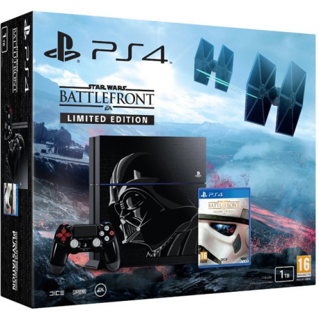PlayStation 4 Basic 1 TB Darth Vader Limited Edition + SW Battlefront (nowa) (PS4)